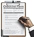 Letter Size Clipboard Low Profile Clip (Pack of 6) Secure Clip with Pen Holder and Large Mouth Hanging Hook 9''x12.5