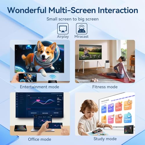 EASYTONE Android TV Box 14.0 2025, 4GB RAM 32GB ROM Android 14 TV Box 4K 8K WIFI6 1000M Ethernet Smart TV Boxes HDR10 R69 Plus H728 Octa-core TV Boxes Support 3D 2.4G 5.8G Dual WiFi BT5.0 USB 3.0