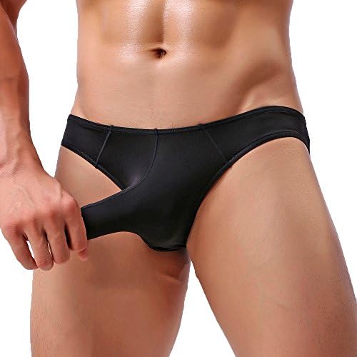 XINHUXIN Mens Bulge Briefs,Soild Elephant Underwear Pouch T-Shaped Lingerie Triangle Thong Underpants Low Waist Shorts Briefs