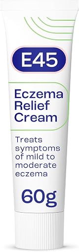 E45 Eczema Relief Cream 60g Steroid Free Emollient Treatment