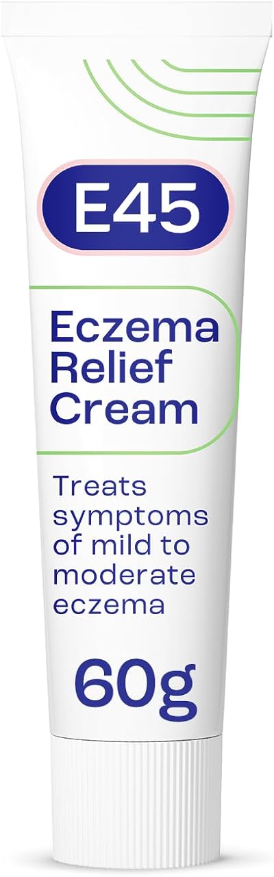 E45 Eczema Relief Cream 60g Steroid Free Emollient Treatment