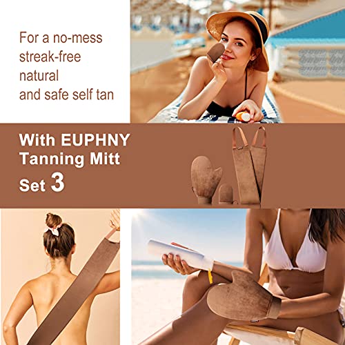 EUPHNY Self Tanner Mitt Tanning Mitten with 【US Patent】 Self Tanning Mitt, Back Mitt, Finger