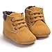 Voberry Toddler Baby Boy's Leather Sneaker Shoes Lace up Snow Boots Warm (6~12Month, Khaki)