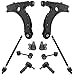 TRQ Front Steering & Suspension Kit Ball Joint Control Arm Sway Bar Stabilizer Link Tie Rod Compatible with 2001-2010 Volkswagen Beetle 2001-2005 Golf Jetta