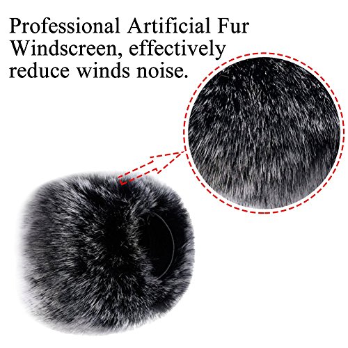 Professional Microphone Furry Windscreen Muff Wind Cover for Blue Yeti - Thumbnail 3