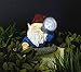 Bo-Toys Solar Powered Gnome in Manhole Cover LED Garden Light Decor