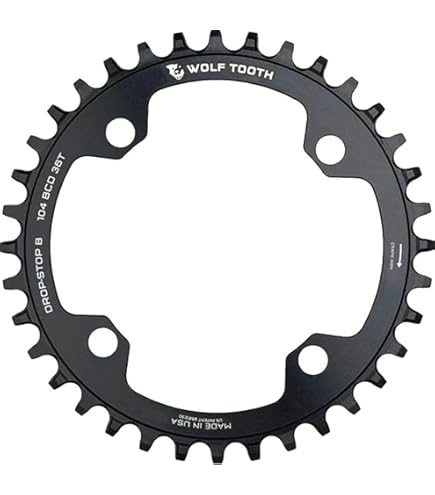 Amazon.com : Wolf Tooth 104 BCD Spider Mountain Bike Chainring for