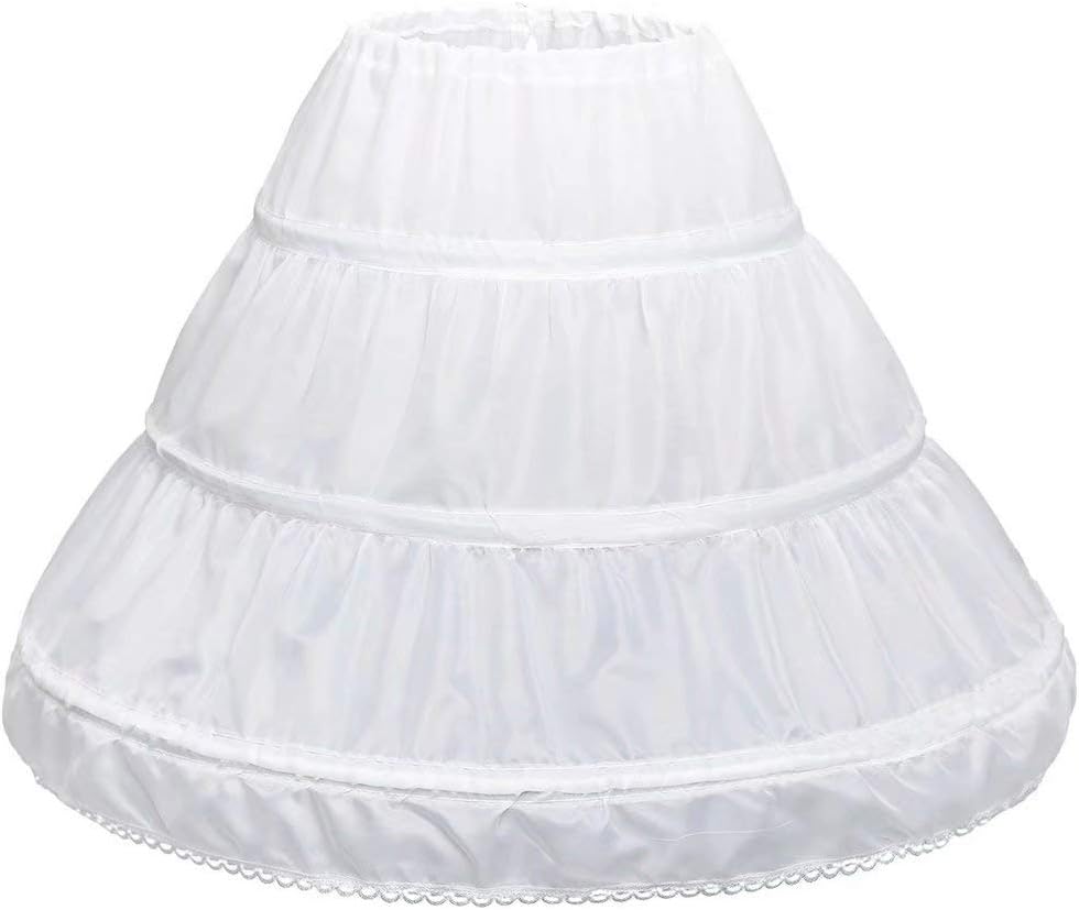 MeiLiMiYu Full Shape 6 Hoop Skirt Ball Gown Petticoat Underskirt Slip for Wedding Dress Adjustable Waist