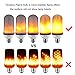 Texsens LED Flame Effect Light Bulb, E26 Flickering Flame Light Bulbs, 105pcs 2835 LED Beads Simulated Decorative Light Atmosphere Vintage Flaming Light Bulb for Bar/Festival Decoration