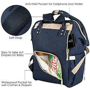 mochila maternal pocket