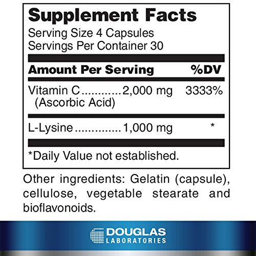 Douglas Laboratories C/Lysine Plus Vitamin C and LLysine to Support