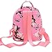 Kemilove Women Girls Floral Printing PU Leather Shoulder Bag Backpack (Pink)