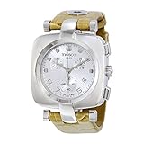 Tissot Women's T0203171603700 T-Trend Odaci-T Chronograph Beige Leather Watch