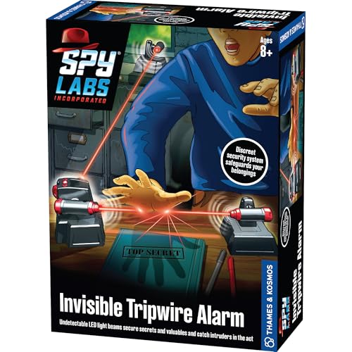 Thames & Kosmos Spy Labs Inc: Invisible Tripwire Alarm | Detective Toy for Boys & Girls Ages 8+ | Toy Security System with LED Light Beams | Essential Pretend Play Tool for Young Investigators