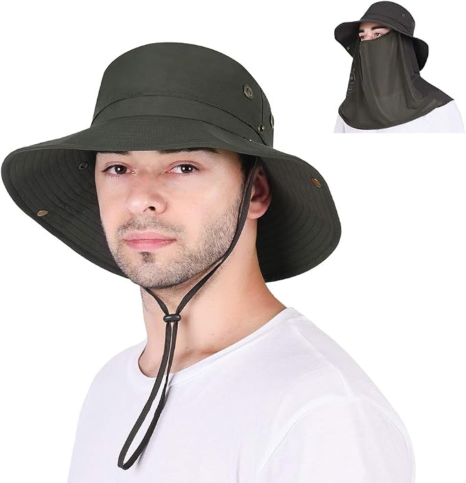 traspirante regolabile pesca IBLUELOVER Cappello da pescatore arrampicata  escursionismo unisex donna campeggio per uomo protezione dai raggi UV UPF  50+ sport allaperto pieghevole Caccia Abbigliamento berjaya.edu.my
