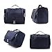 Buruis Large Capacity Toiletry Bag for Women and Men, Hanging Toiletry Organizer Cosmetics Makeup Bag, Water-resistant Dopp Kit Shaving Bags for Full Sized Toiletries, Travel Essentials (Blue)