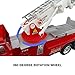 ANJ Kids Toys - Battery Operated Fire Truck Toys for Kids - Bump & Go Rescue Car with Realistic Siren Sounds - Great Fire Engine Toy Car for Girls and Boys (Age 3+)