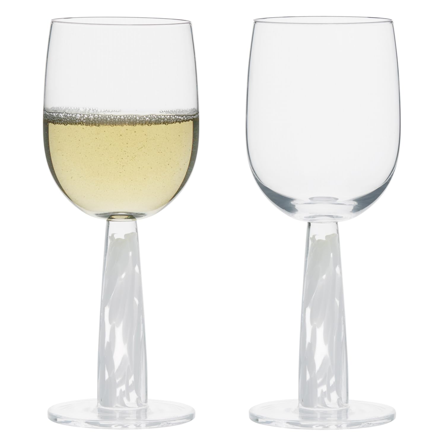 Anton Studio Designs Björn Handmade Wine Glasses Perfect for Red Wine, White Wine, Water, or Beverages - 400 ml - Clear - Set of 2 Elegant Wine Glasses — image 1