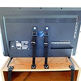 Anti-Tip TV Flat Screen | Furniture Wall Safety Straps 4-pack [+HARDWARE] Essential Baby Proofing and Earthquake Resistant | Best Unique Shower Gift