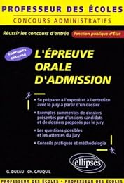 Réussir l'épreuve orale d'admission
