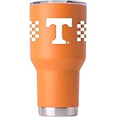 Gametime Sidekicks Tennessee 30oz Orange Tumbler - Officially Licensed, 18/8 Stainless Steel, Double-walled, Vacuum-insulated, UV LED Printed Logos, Sweatless, Stays Hot/Cold - 360 Wrap
