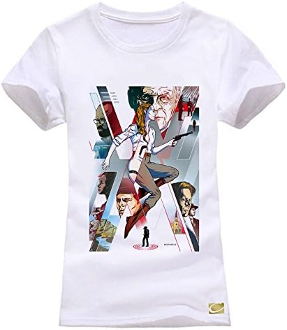 cornflower Westworld Maze Women Cotton T Shirts Short Sleeve O-Neck Tees Size M