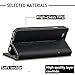 iPhone 6s Plus Wallet Case,WenBelle [Calendula Series] Premium Genuine Leather，cowhide Flip Book Design Case with Stand Feature, Magnetic Closure for Apple iPhone 6 6s plus 5.5 inch(Black)