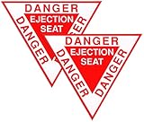 Ejection Seat Stickers, Set of 2