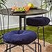Greendale Home Fashions 15-Inch Round Indoor/Outdoor Bistro Chair Cushion, Marine Blue, Set of 2
