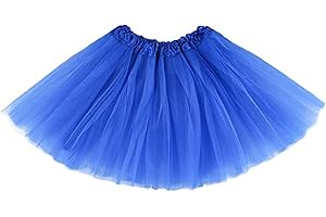 ASLANA Kids Tutu Skirts 3 Layered Tulle, Fit Most 4-11 yrs Little & Big Girls for Dance Party Costume