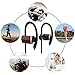 Mailiya Wireless Bluetooth Sport Headphones Wood Grain Stable Fit In Ear Earbuds Noise Isolation Stereo Earphones 7-Hour Working Time with Mic Sweatproof Ear-Hook Headset for Running Workout Gym…