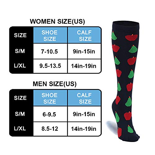 image for HLTPRO Compression Socks (20-30 mmHg) for Women and Men - 1 to 3 Packs