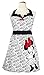 Disney Cotton Kitchen Cooking Apron – Printed Minnie- Black & White - Chef Apron Comfortable and Functional During Any Cooking Experience - 100% Cotton