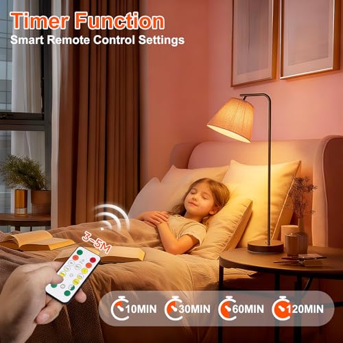 Ketom Remote Control Light Bulb E27 Rechargeable Bulb with Timer | 7 W rechargeable LED lamps, 3 colours and dimmable, touch control, pack of 2 wireless decorative lamp bulbs, emergency light