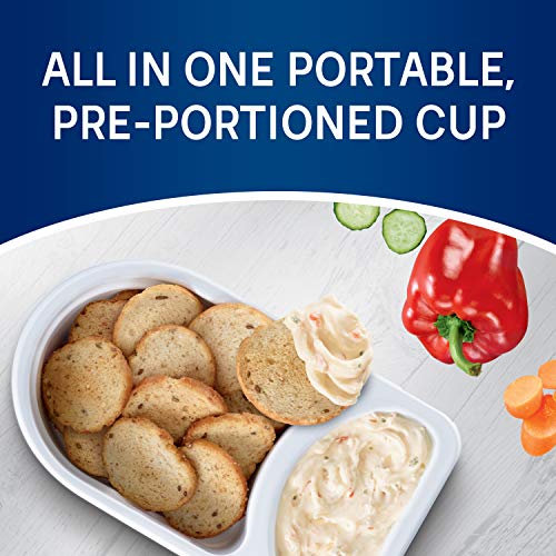 Philadelphia Multigrain Bagel Chips & Garden Vegetable Cream Cheese Dip Snack (2.5 oz Tray