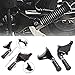 INNOGLOW 1 Pair Motorcycle Footpegs Black Footrest Footboards For Harley Davidson Sportster XL 883/1200 models(2004-2013) Sportster 883 Low XL883L Super Low XL883L Iron 883 XL883N Sportster 1200