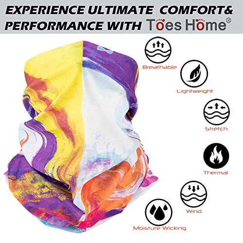 Toes Home Outdoor Magic Headbands Bandana Scarf Neck Gaiter Hairwraps Face Mask UV Resistence Seamless Headwear 9PCS