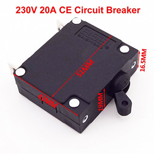XLJOY 20A In Generator Circuit Breaker 25A Trip Amps 2000A 230V BSB1-30 Hertz 50/60