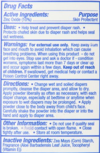 image for Aveeno Baby Johnsons Medicated Diaper Rash Baby Powder, Zinc Oxide and