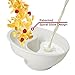 Obol - The Original Never Soggy Cereal Bowl With The Spiral Slide Design 'n Grip - Lg White