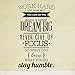 Ducklingup Wall Decal Quote Work Hard, Dream Big, Never Give up, Stay Humble Decal Teamwork Vinyl Stickers Home Bedroom Motivation Quote Wall Sticker
