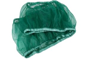 AYNEFY 4 Colors Bird Cage Skirt Large Size Ventilated Soft Nylon Bird Cage Cover Shell Seed Catcher Pet Products 52-98.4inch Circumference Mesh Pet Bird Cage Prevent Seeds from Falling (Green)