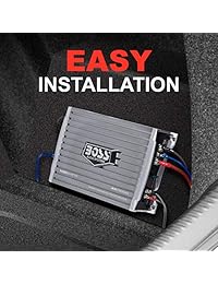 BOSS Audio AR2000M Armor 2000W 2 4Ohm Stable Class A B Monoblock   Amplificador de coche con mando a distancia, 1500 vatios, monobloque, Negro