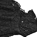 Dreaweet Women's Off Shoulder Lace Boat Neck Vintage Cocktail Party Wedding Dresses Black Medium