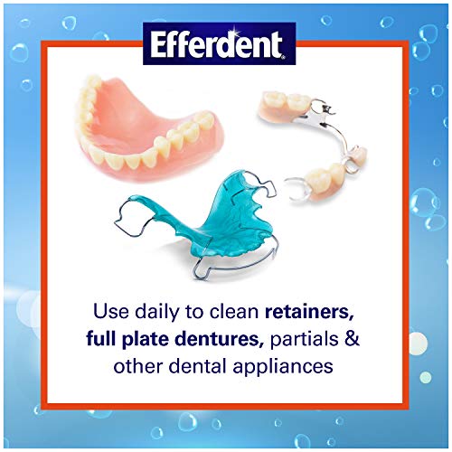 3 Efferdent+Anti+Bacterial+Denture+Cleanser+Stubborn
