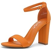 Herstyle Women’s Chunky Block Heels – Open Toe Ankle Strap Sandals, 3.75 Inch High Heels for Wedding, Party & Dressy Occasions – Comfortable Strappy Dress Shoes
