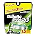Gillette Mach3 Men's Razor Blade Refills, Sensitive, 12 Count
