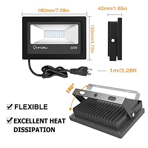 image for Onforu 2 Pack 30W UV LED Black Light, Ultraviolet Outdoor Flood Light 
