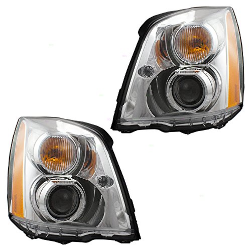 Buy Pair Set HID Headlights Headlamps Lens Assembly Replacement for