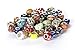 NYKKOLA 50 Piece Lot Lampwork Murano Glass European Mix Beads- Compatible with Most Major Charm Bracelets